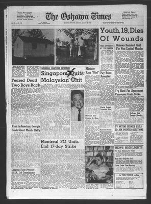 Oshawa Times (1958-), 9 Aug 1965