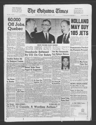 Oshawa Times (1958-), 1 Feb 1967