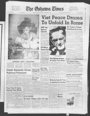 Oshawa Times (1958-), 23 Dec 1967