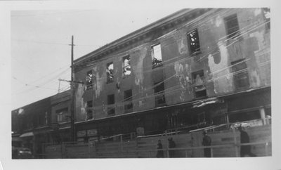 LH2814 Bassett Block Fire, view of King Street side