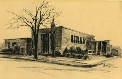 McLaughlin Library Sketch