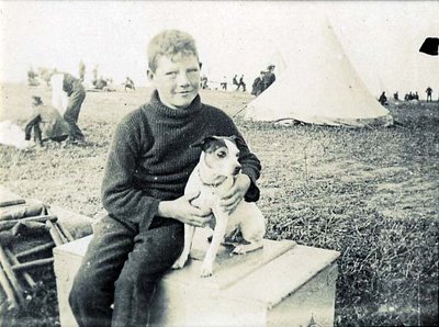 LH0701 Unidentified boy with dog