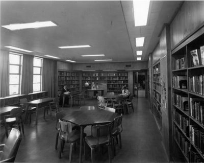 LH2969 Oshawa Public Libraries, McLaughlin Branch, 1958 - Youth Reading Room
