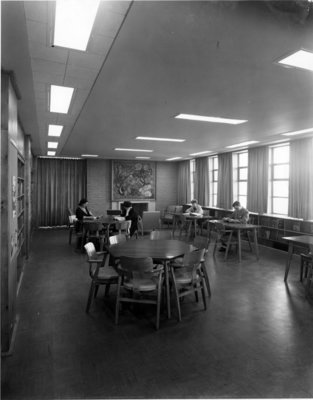 LH2970 Oshawa Public Libraries, McLaughlin Branch, 1958 - Youth Reading Room