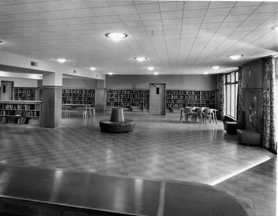 LH2975 Oshawa Public Library, McLaughlin Branch, 1958 - Children's Main Room