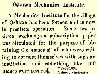 Mechanics Institute established