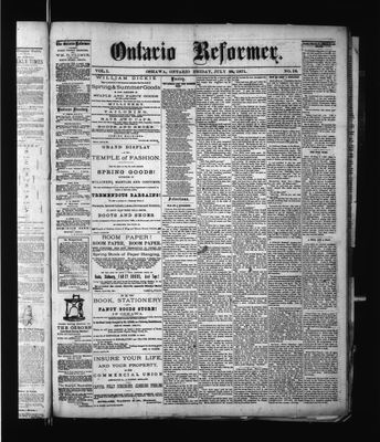 Ontario Reformer, 29 Jul 1871