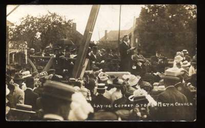 Laying Cornerstone of the Methodist Church