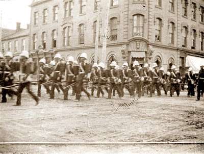 LH0965 34th Battalion leaving for camp