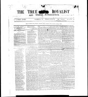 True Royalist and Weekly Intelligencer (Windsor, ON: Reverend Augustus R. Green; Samuel V. Berry, assistant editor.), June 21, 1861