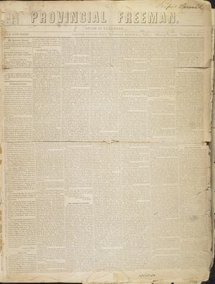 Provincial Freeman (Toronto and Chatham, ON), 24 Mar 1853