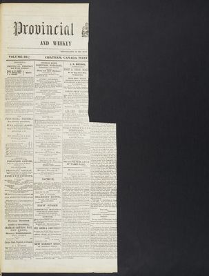 Provincial Freeman (Toronto and Chatham, ON), 11 Jul 1857