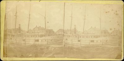 The steamship Garden City entering the Second Welland Canal lock at Port Colborne