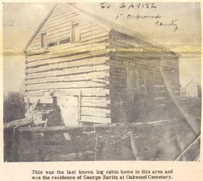 Christian Zavitz, Jr. Log cabin