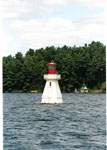 Lighthouse with Rosseau Lake College dock in background Aug. 95 - RL0001