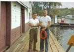 Clarence & Jim Swift with Dr MacKay 1950s - RL0003
