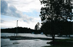 Rosseau Docks with a view of Pratts Point, July 1997 - 
RL0027
