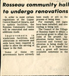 Rosseau Community Hall Renovations - RM0022