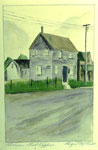 Rosseau Post Office - artist Roger McGill 1950s - RHSP0007