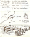 Pamphlet on the Village of Rosseau - Page 1 of 2 - get year - RV0021a