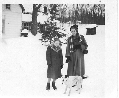 Adams, Janice & Adams (Speed), Gladys with Toby - RP0469