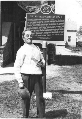 Shaw, Clarence Vivian - Rosseau - Nipissing Road Plaque - Aug. 25, 1974 - RP0458