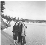 Brown, Patricia, with C. Oliver Beley and Eileen (Lake) Beley - 1962 - RP0482