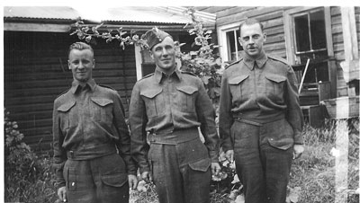 Wood, Charles and Edgar with Beley, Lloyd George - WW II Vets - RP0063