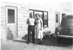 Gates, Bill & Bernice at Gates Service Station - 1950 - RP0353