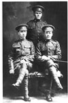(l to r) Unknown soldier; Presley, Lee; Grenke, Ernest Guss - Vets WW I - RP0094