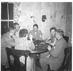 Card Party at #3 Grand St (Bill Adams Home) - 1955 - RP0472