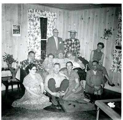 Card Party at #3 Grand St (Bill Adams Home)  - 1955 - RP0473