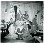 Card Party at #3 Grand St (Bill Adams Home)  - 1955 - RP0473