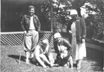 Rhodes, Jean; Willcock, Olive & Pat; Harvie, Irene - at Rossmoyne, 1932 - RP0460
