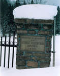 CE0003 - Union Cemetery, Gate Erected in Memory of George Robertson Brown, 1940. Winter 2004