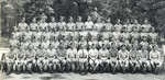 Group of Veterans, Brantford, Ontario, July 27, 1944 - Smith, Charles "Charlie" Duncan (2nd Row from bottom, 1st person on left) - Vet WW II - RP0240a