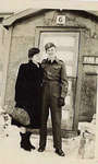 Westover, Charles Vincent (C.V.) "Chuck" Vet WW II - with lady - RP0283