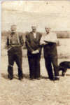 Webster, Thomas Albert (left) - Vet WW 1 - with brothers Webster, Herbert "Charles" (middle) & Webster, Hudson (right)  - RP0593