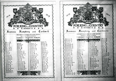 WWI & WWII List of Veterns - RM0001