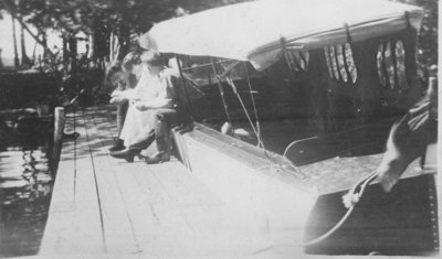 Steam boat launch at Fettercairn Island