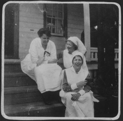 Nurses relaxing at Fettercairn