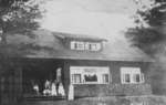 Nurses in front of main officer's bungalow at Fettercairn