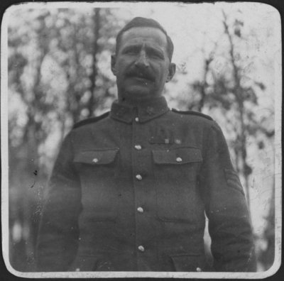 Convalescing soldier at Fettercairn