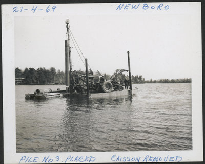 Placing Piles at Newboro