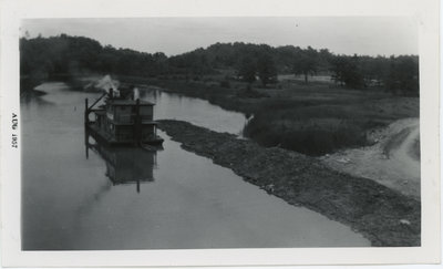 Rideau Canal Dredge at Kingston Mills