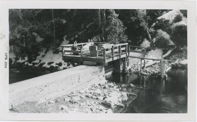 Carpentry Gang at Bob's Lake April 1958