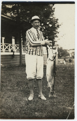 Bev Friar With Large Salmon