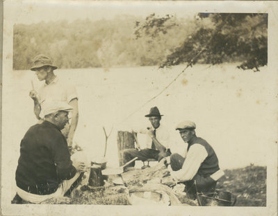 Shore dinner near Chaffeys Lock