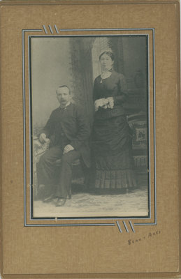 William Bass and Maria E. Warren Bass' Wedding Picture  in 1883