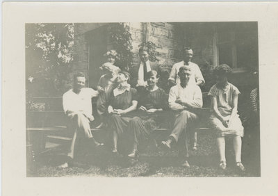 Fleming family at Chaffey's Lockmaster's House